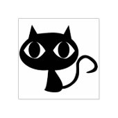 Abstract kunststempel voor katten rubberstempel (Afrduk)