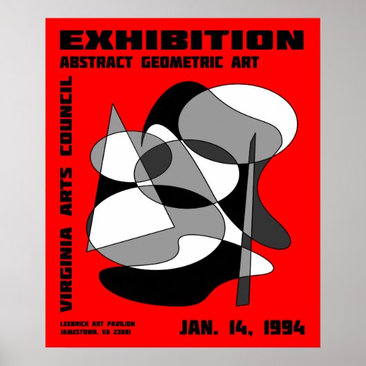 Abstract Kunsttentoonstelling Poster #3 (Voorkant)