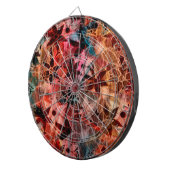 Abstract kunstventilatorpatroon 3 dartbord (Voorkant Rechts)