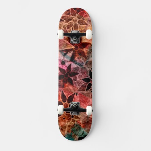 Abstract kunstventilatorpatroon 3 skateboard (Voorkant)
