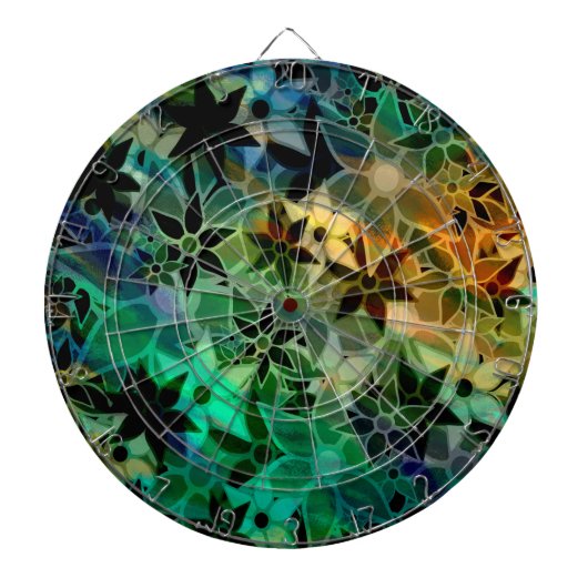 Abstract kunstventilatorpatroon dartbord (Voorkant)