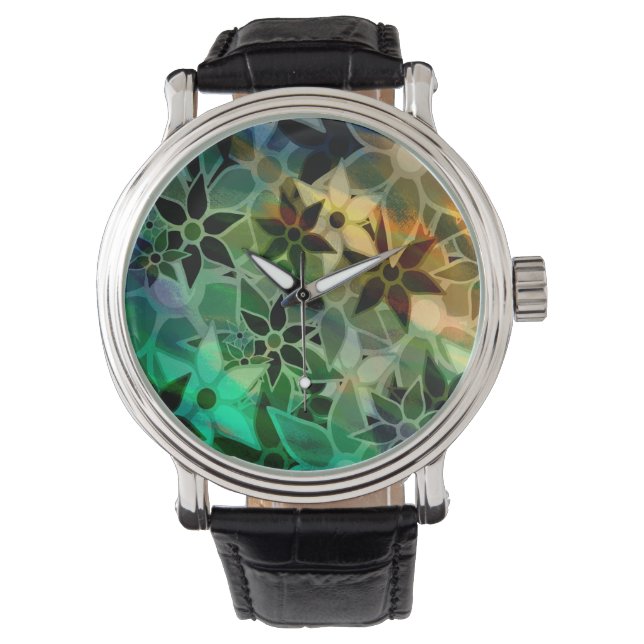 Abstract kunstventilatorpatroon horloge (Voorkant)