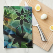 Abstract kunstventilatorpatroon theedoek (Quarter Fold)