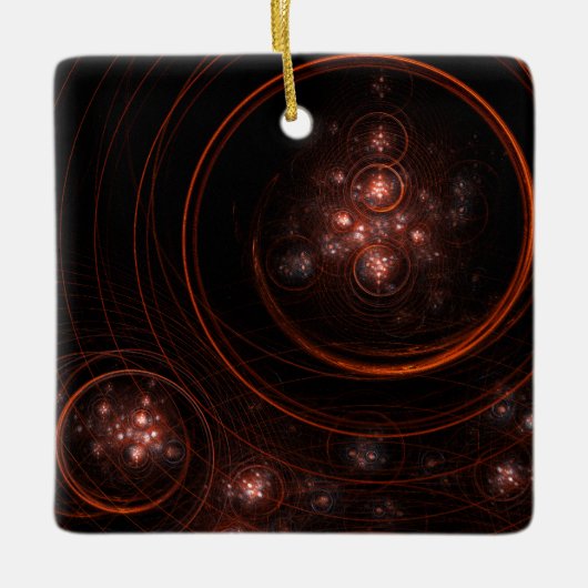 Abstract kunstvierkant Ornament met Starlight (Voorkant)