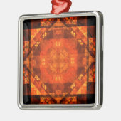 Abstract kunstvierkant zonder grenzen metalen ornament (Links)