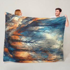 Abstract kunstwerk 10 - fleece deken