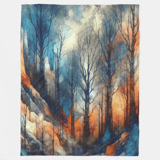 Abstract kunstwerk 10 - fleece deken (Voorkant)