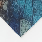 Abstract kunstwerk 10 - fleece deken (Hoek)