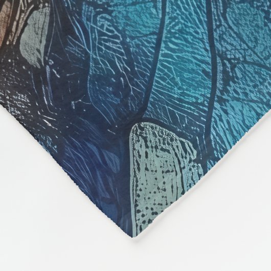 Abstract kunstwerk 10 - fleece deken (Hoek)