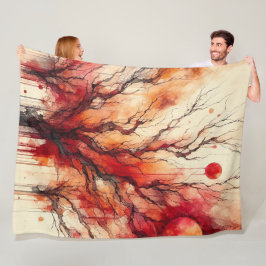 Abstract kunstwerk 13 - fleece deken