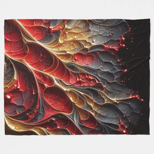 Abstract kunstwerk 15 - fleece deken (Voorkant (Horizontaal))