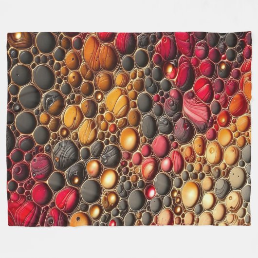 Abstract kunstwerk 17 - fleece deken (Voorkant (Horizontaal))