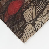 Abstract kunstwerk 1 - fleece deken (Hoek)