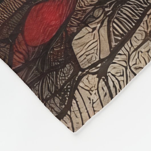 Abstract kunstwerk 1 - fleece deken (Hoek)