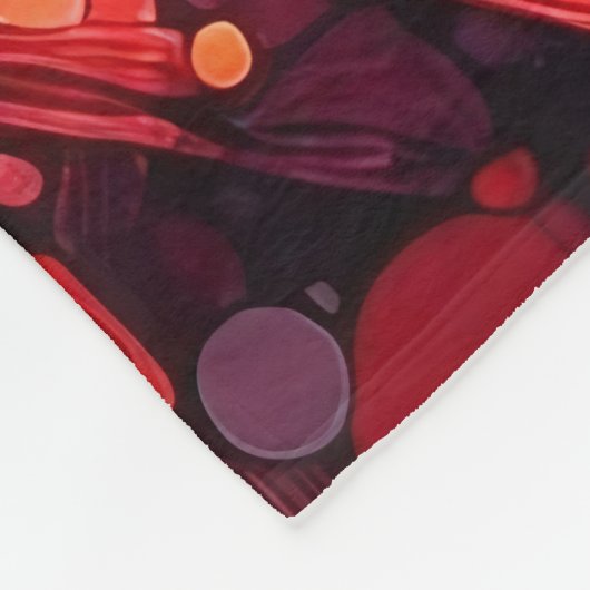 Abstract kunstwerk 4 - fleece deken (Hoek)