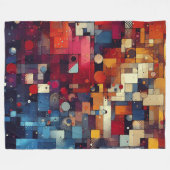 Abstract kunstwerk 6 - fleece deken (Voorkant (Horizontaal))