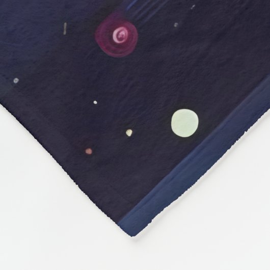 Abstract kunstwerk 6 - fleece deken (Hoek)