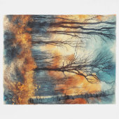 Abstract kunstwerk 8 - fleece deken (Voorkant (Horizontaal))