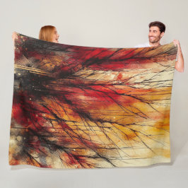 Abstract kunstwerk 9 - fleece deken