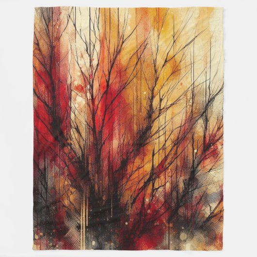 Abstract kunstwerk 9 - fleece deken (Voorkant)