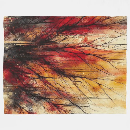 Abstract kunstwerk 9 - fleece deken (Voorkant (Horizontaal))