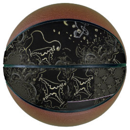 Abstract kunstwerk Black Basketball Basketbal