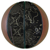 Abstract kunstwerk Black Basketball Basketbal (Verticaal)