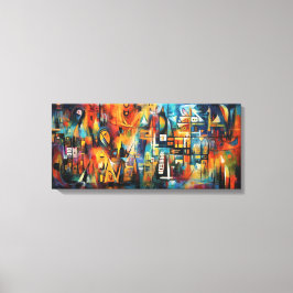 Abstract kunstwerk canvas afdruk