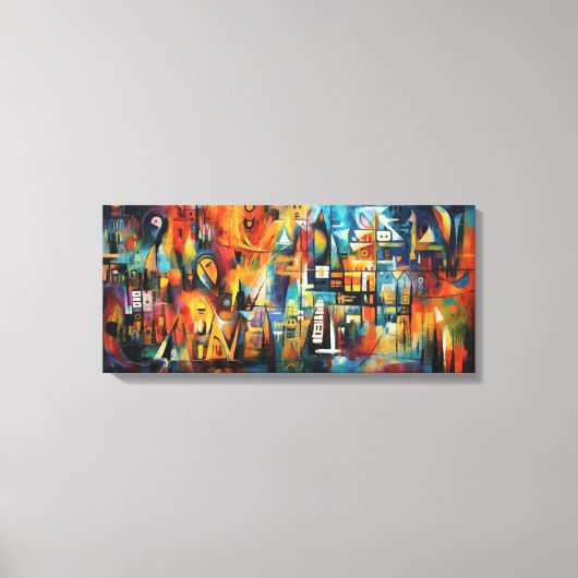 Abstract kunstwerk canvas afdruk (Voorkant)