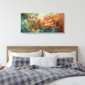 Abstract kunstwerk canvas afdruk (Insitu (Slaapkamer))