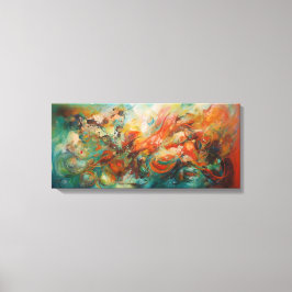 Abstract kunstwerk canvas afdruk