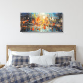 Abstract kunstwerk canvas afdruk (Insitu (Slaapkamer))