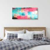 Abstract kunstwerk canvas afdruk (Insitu (Slaapkamer))