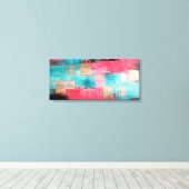 Abstract kunstwerk canvas afdruk (Insitu (Houten vloer))