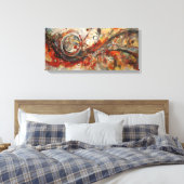 Abstract kunstwerk canvas afdruk (Insitu (Slaapkamer))