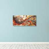Abstract kunstwerk canvas afdruk (Insitu (Houten vloer))