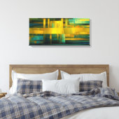Abstract kunstwerk canvas afdruk (Insitu (Slaapkamer))
