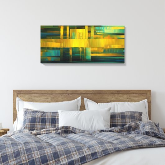 Abstract kunstwerk canvas afdruk (Insitu (Slaapkamer))