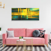 Abstract kunstwerk canvas afdruk (Insitu (Woonkamer))