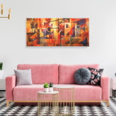 Abstract kunstwerk canvas afdruk (Insitu (Woonkamer))