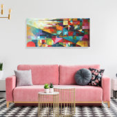 Abstract kunstwerk canvas afdruk (Insitu (Woonkamer))
