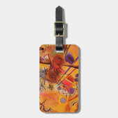 Abstract kunstwerk Kandinsky Bagagelabel (Voorkant verticaal)