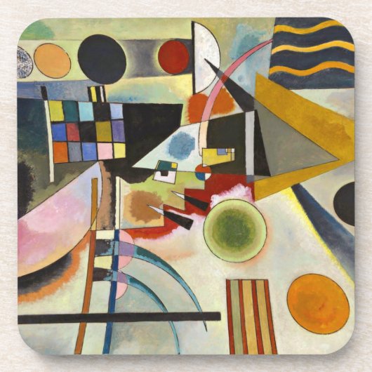 Abstract kunstwerk Kandinsky Bier Onderzetter (Voorkant)