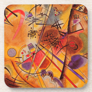Abstract kunstwerk Kandinsky Bier Onderzetter
