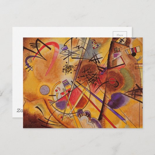 Abstract kunstwerk Kandinsky Briefkaart (Voorkant / Achterkant)