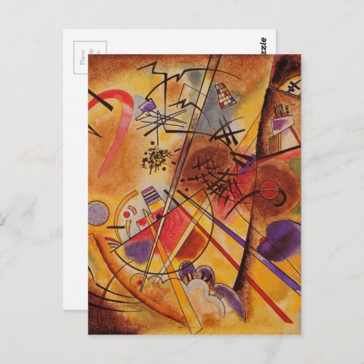 Abstract kunstwerk Kandinsky Briefkaart (Voorkant / Achterkant)