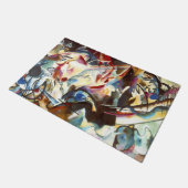 Abstract kunstwerk Kandinsky Deurmat (Schuin)