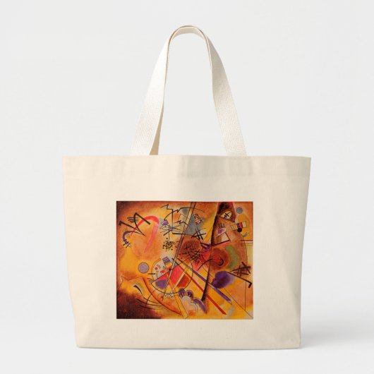 Abstract kunstwerk Kandinsky Grote Tote Bag (Voorkant)