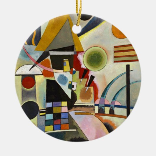 Abstract kunstwerk Kandinsky Keramisch Ornament (Voorkant)