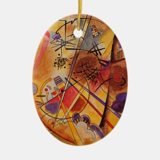 Abstract kunstwerk Kandinsky Keramisch Ornament (Voorkant)